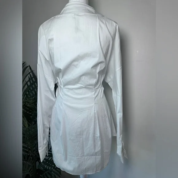 NWT REVOLVE OW Collection Ellie T-Shirt Boyfriend Dress White size XS - Picture 4 of 15